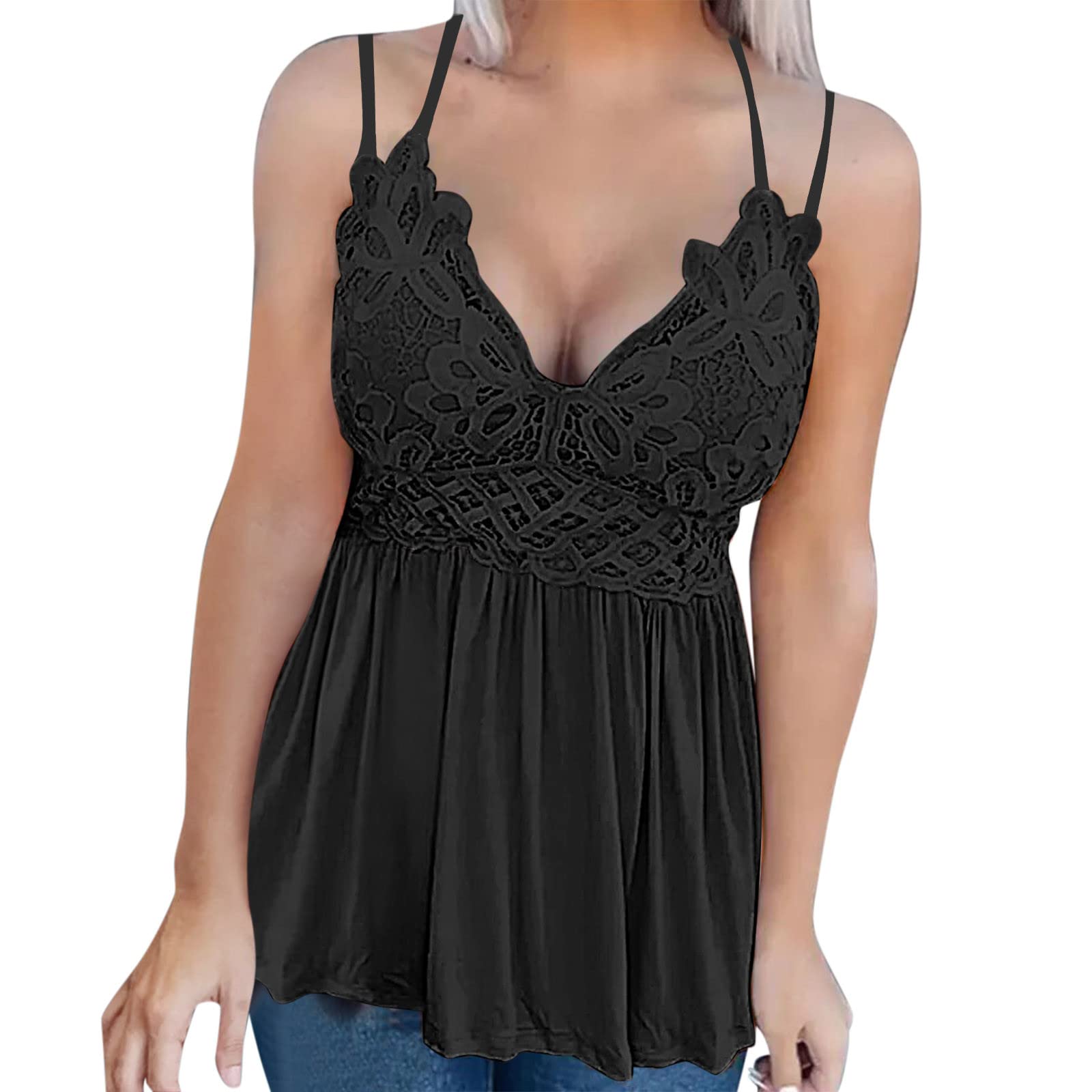 Women's Summer V-Neck Ribbed Tank Tops - Sleeveless Casual Henley Shirts with Button Details for Beach, Travel & Everyday Wear