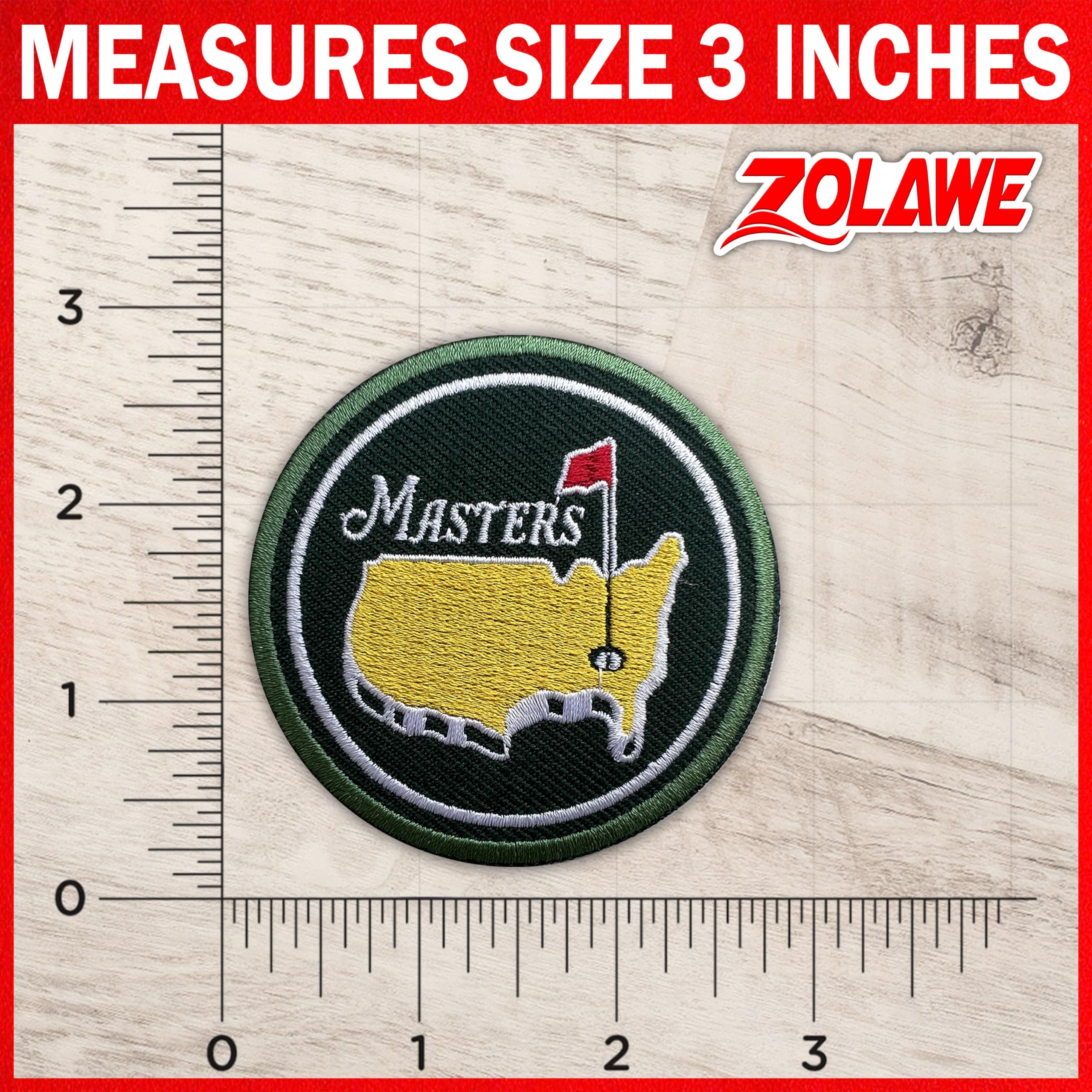 Golf Master Embroidered Patch - Iron On & Sew On for Clothes, Hats, Bags, Jeans | Custom DIY Golf Aesthetic Patches for Golfers | Perfect Gift for Golf Lovers | Great for Golf Tournaments, Team Uniforms & Personalized Golf Accessories