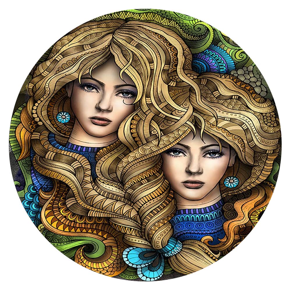 300-Piece Wall Art Puzzle - Character Series & Girl Aesthetic Poster Puzzle | Round Wooden Jigsaw Puzzle for Adults & Kids | Stress Relief, Educational Toy, Parent-Child Game | Perfect for Home Decor, Gift Giving & Relaxation Activities