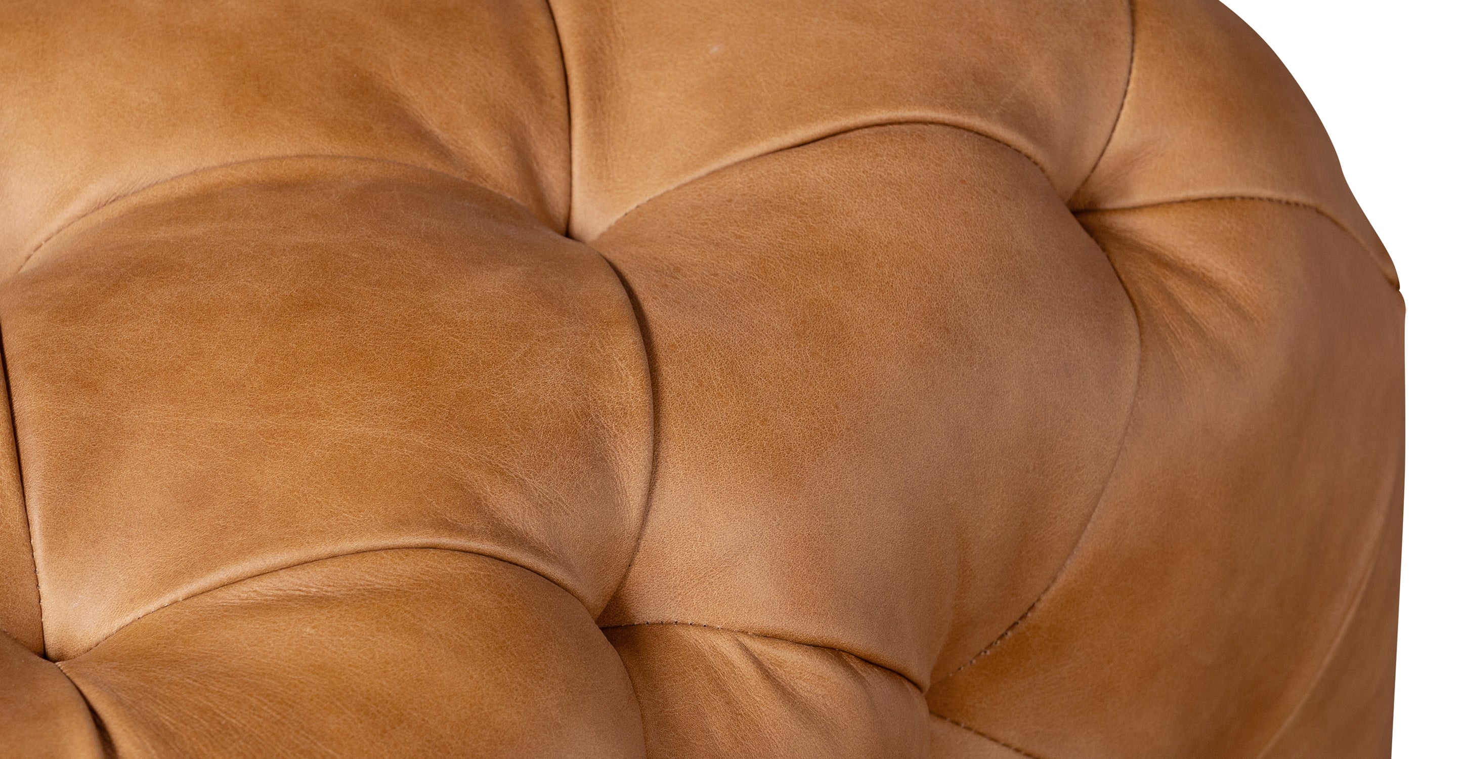 Modern Tufted Turin Ottoman with Solid Wood Legs - Stylish Footrest & Extra Seating for Living Room, Bedroom, or Nursery