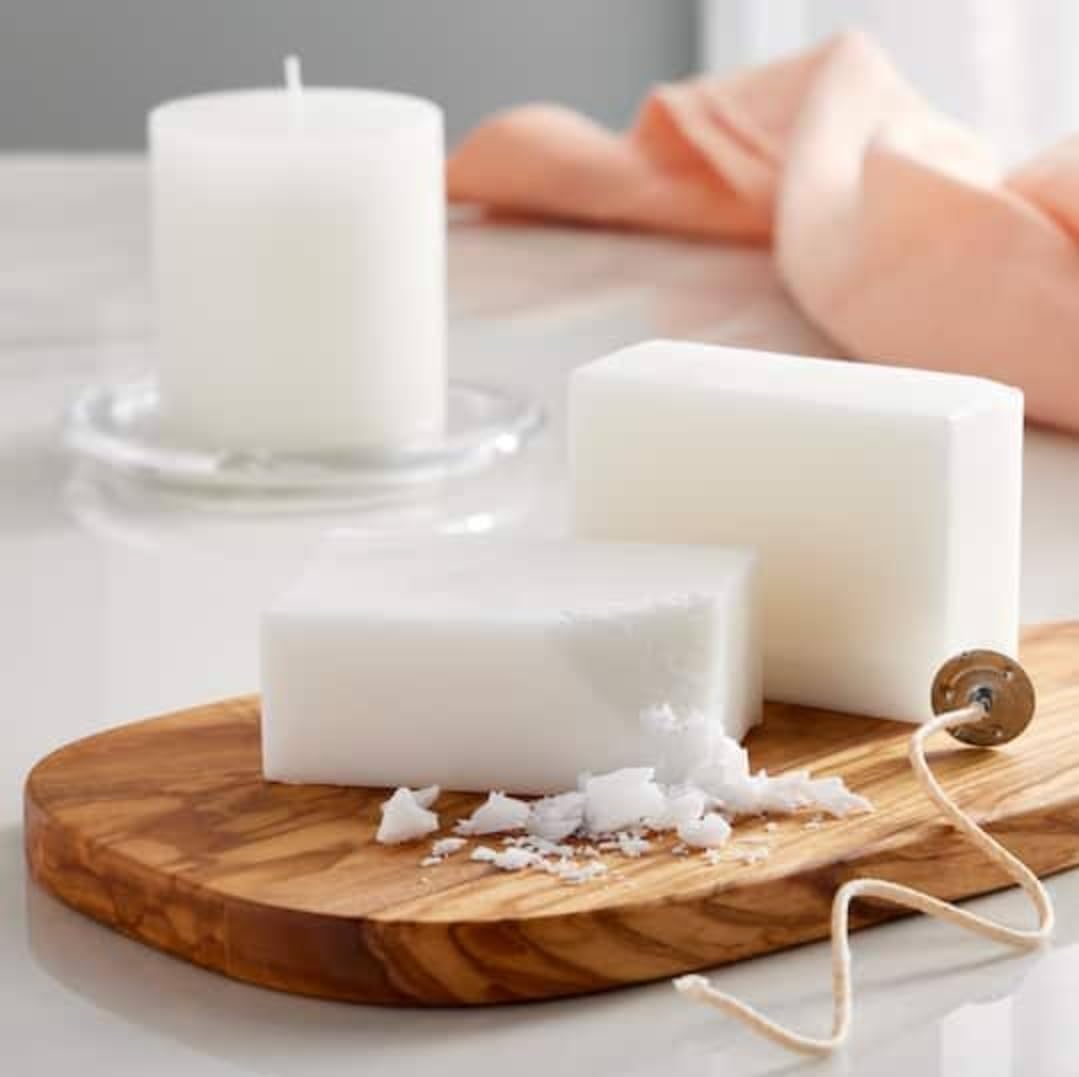 SOPAZON Pure Paraffin Wax for Candles & Cosmetics - 400G White - Ideal for DIY Candle Making, Skin Care, and Massage Therapy