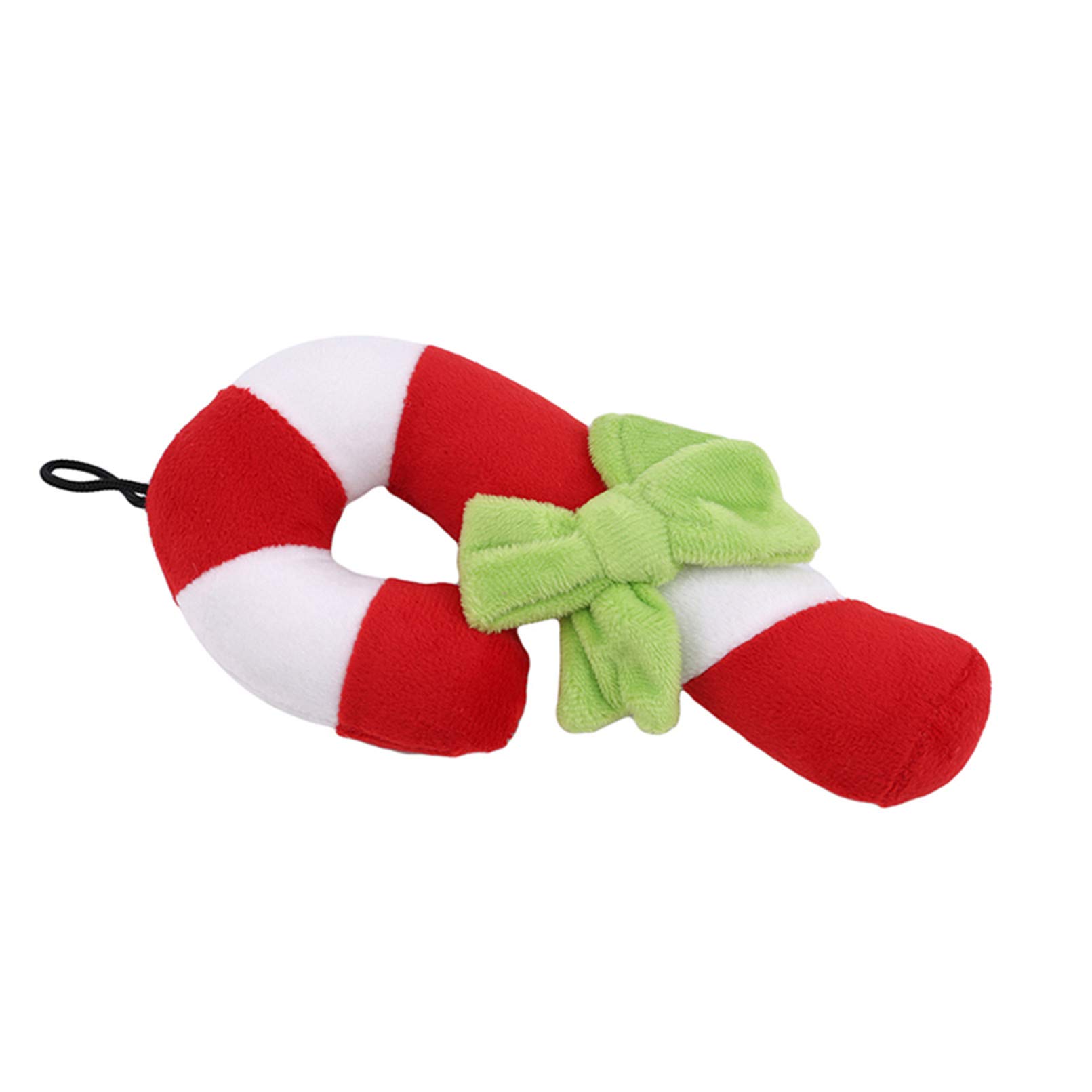 Christmas Candy Cane Shaped Interactive Squeaky Dog Toy - Fun Holiday Chew Toy for Puppies & Dogs - Perfect for Playtime, Training & Christmas Gift Giving