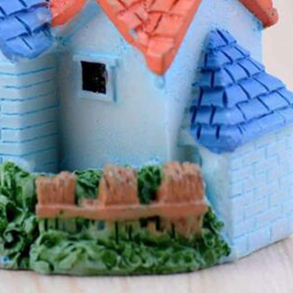 Miniature Landscape Decor - Mini House Floral Terrarium Accessories, Micro Landscape Model Figurines for Home, Office, Car & Succulent Plant Displays | Perfect for DIY Crafts, Fairy Gardens, and Tabletop Displays