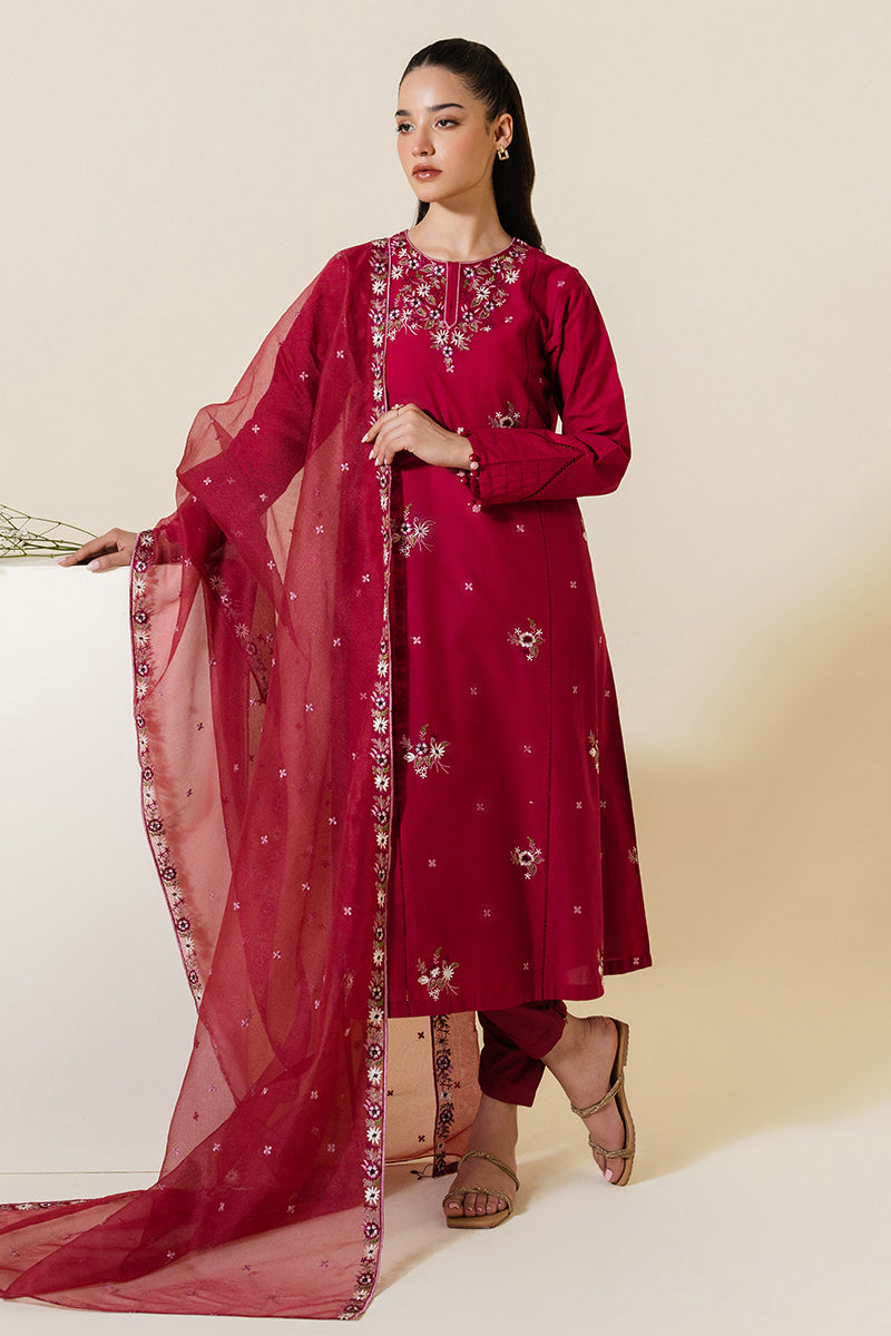 Dream Orchid 2-Piece Set (Shirt & Dupatta) - Elegant Ethnic Outfit for Women, Perfect for Weddings, Parties & Festive Occasions