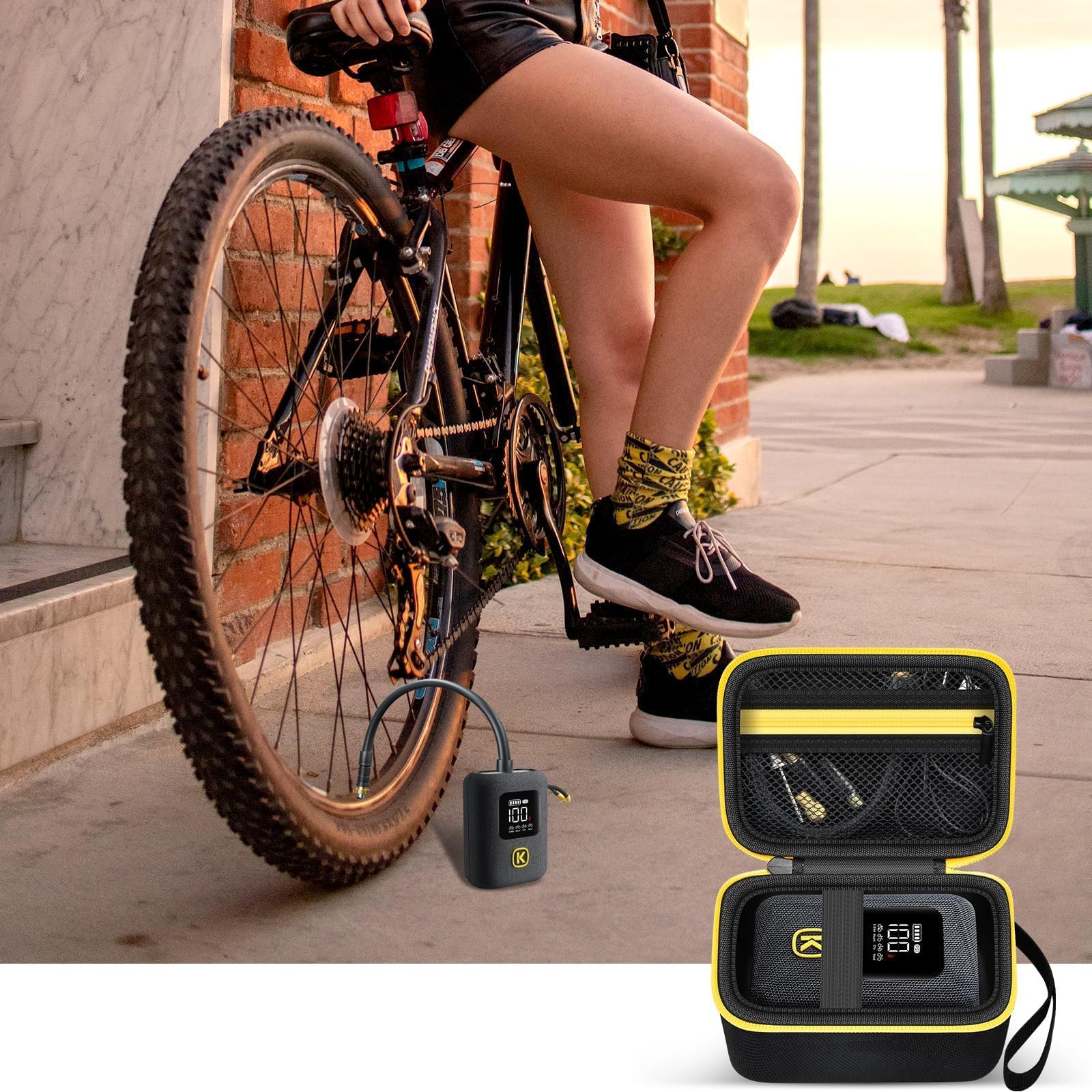 Fanttik X8/X9 Bike Pump Case - Portable Tire Inflator Storage Holder for Cycling & Travel Accessories