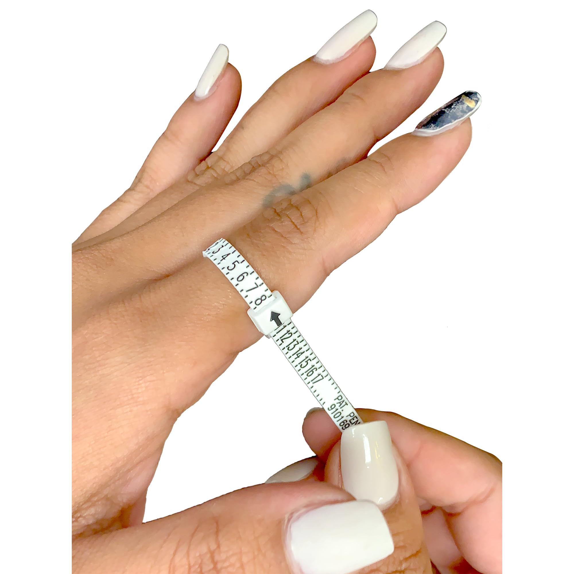 Accurate Ring Sizer Tool for Measuring Finger Size - Perfect for Engagement Rings, Wedding Bands, Fashion Jewelry & Cocktail Rings (Men & Women) | Ideal for Proposals, Wedding Planning & Jewelry Shopping