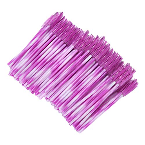 Premium Eyelash Brush Set - 200pcs Mascara Wands & Spoolies for Professional Makeup Application | Soft Bristle Lash Brushes for Extensions, Separating & Grooming | Ideal for Salons, DIY Beauty & Makeup Artists (Fuchsia Pink)