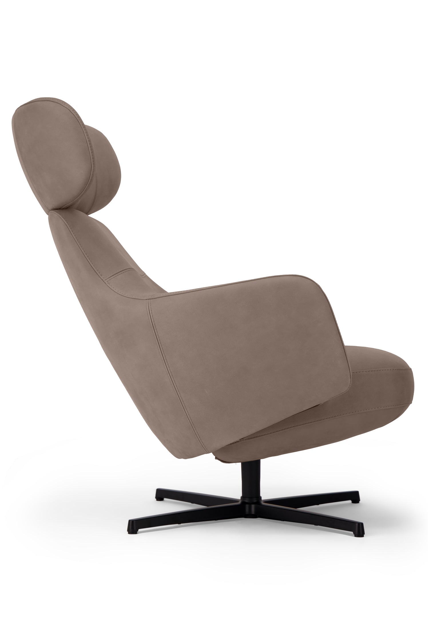 Stylish Ditre Cuper Swivel Armchair with Matching Footstool - Modern Living Room Lounge Chair for Home Office & Reading Nook