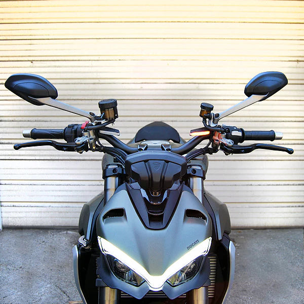 Ducati Streetfighter V4 & V2 LED Front Turn Signals - Compatible with 2020-Present Models - Enhance Visibility & Style for Street Riding & Urban Commuting