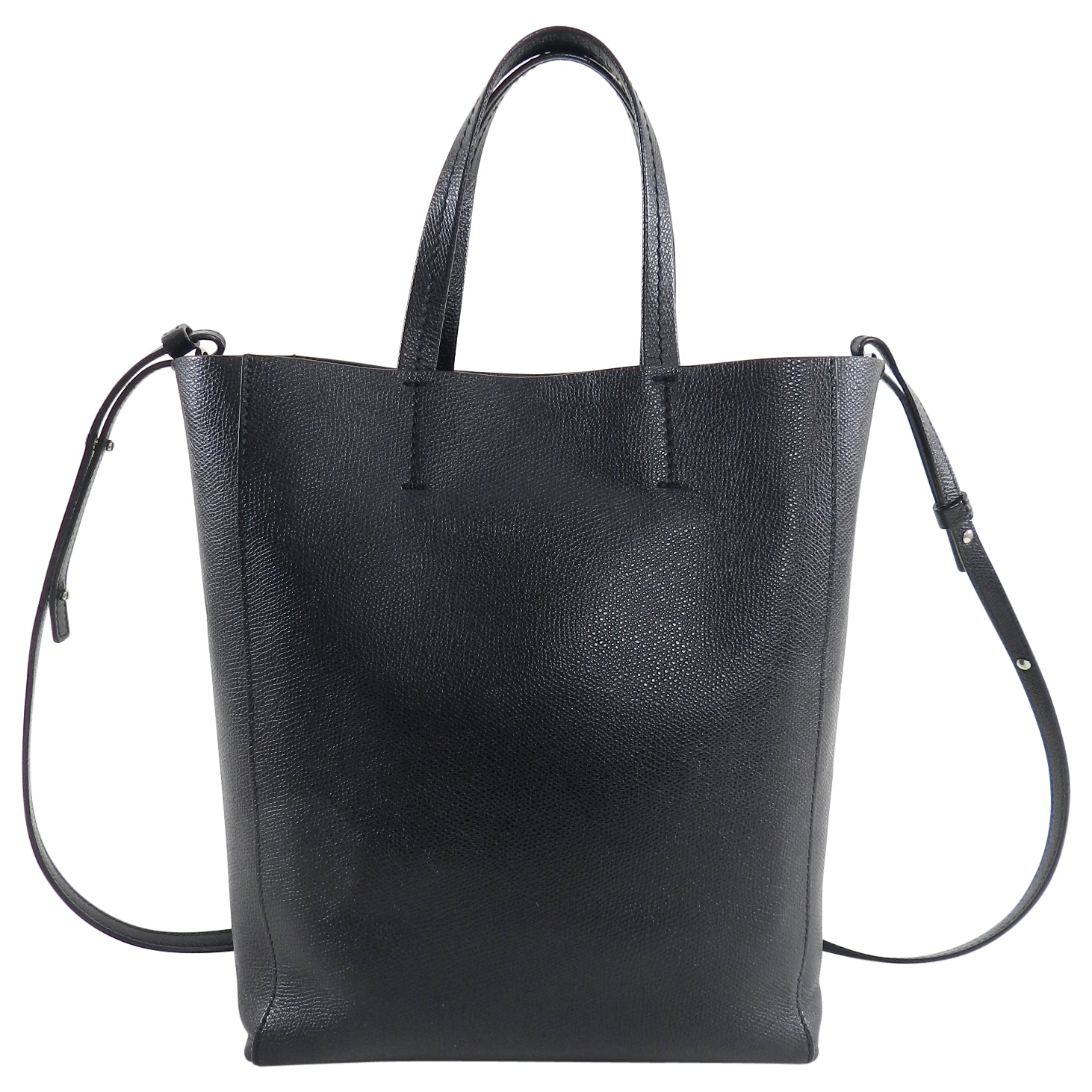 Celine Black Cabas Tote PM Handbag with Adjustable Shoulder Strap - Perfect for Work, Travel & Everyday Use