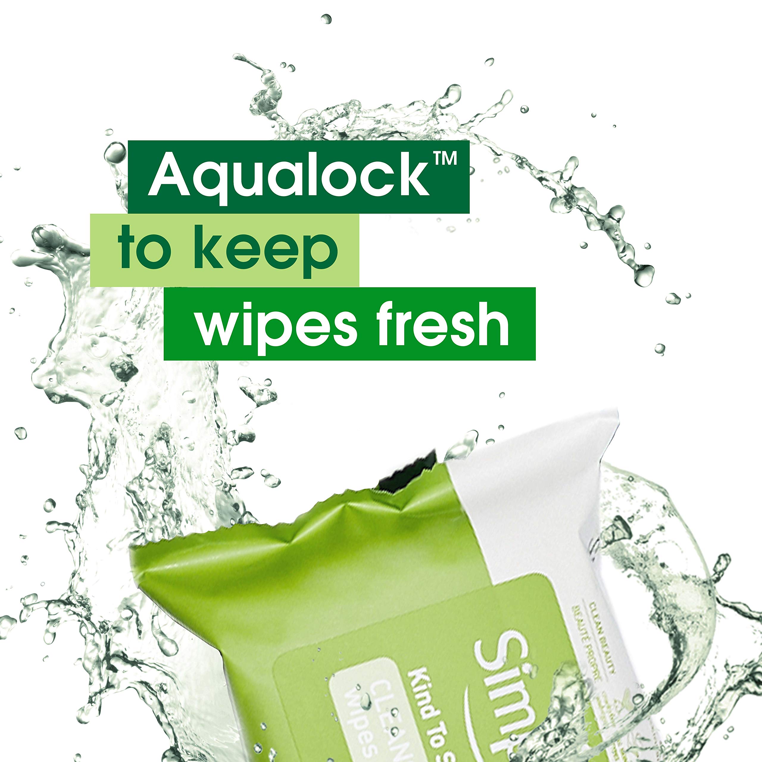 Simple Kind to Skin Facial Wipes - Gentle & Effective Makeup Remover & Cleanser | Fragrance-Free, Dye-Free, No Harsh Chemicals | 25 Wipes (2-Pack) | Perfect for Travel, Gym & Daily Skincare Routine
