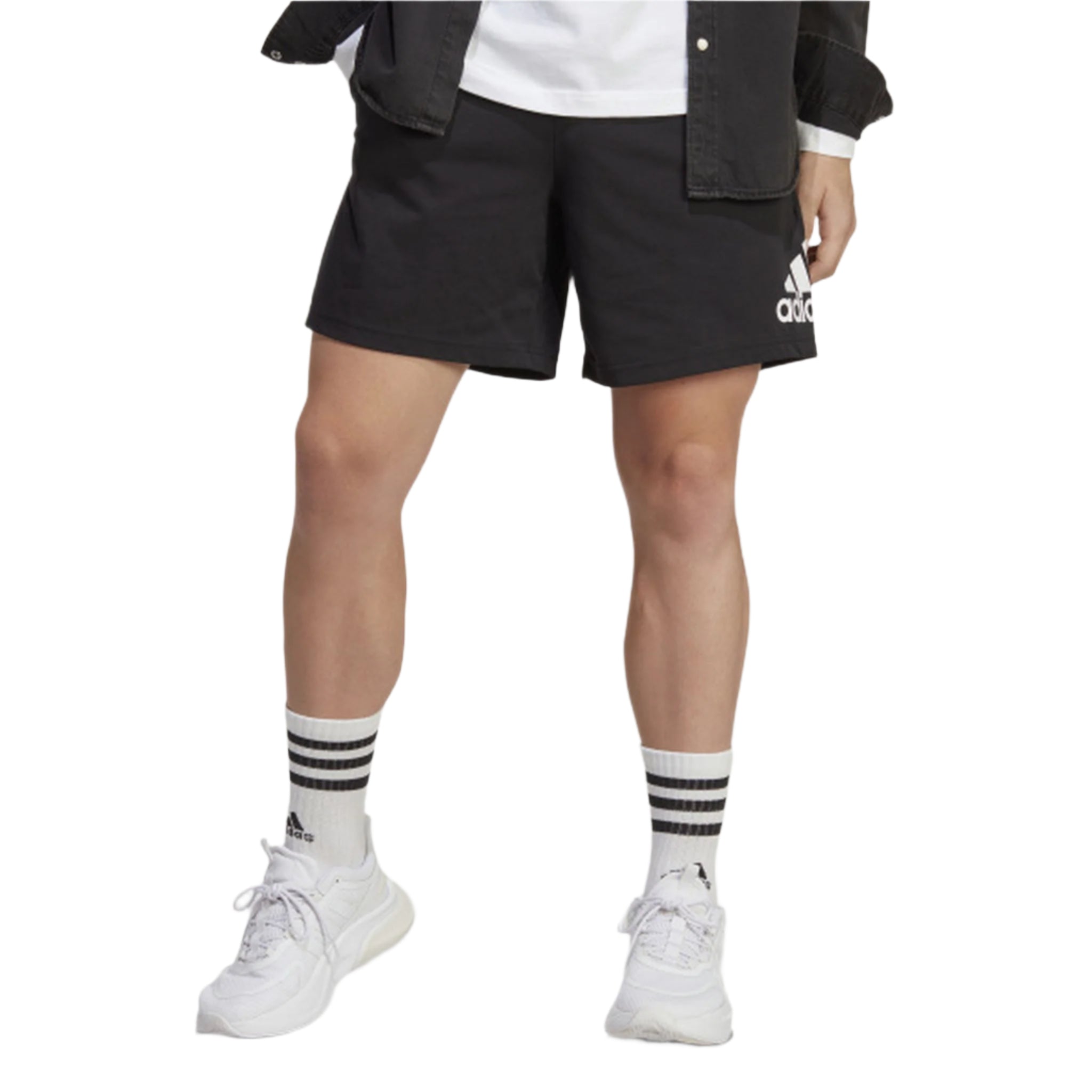 Adidas Essentials Big Logo Shorts - Men's Athletic Running Workout Gym Shorts - Comfortable & Breathable for Sports & Casual Wear