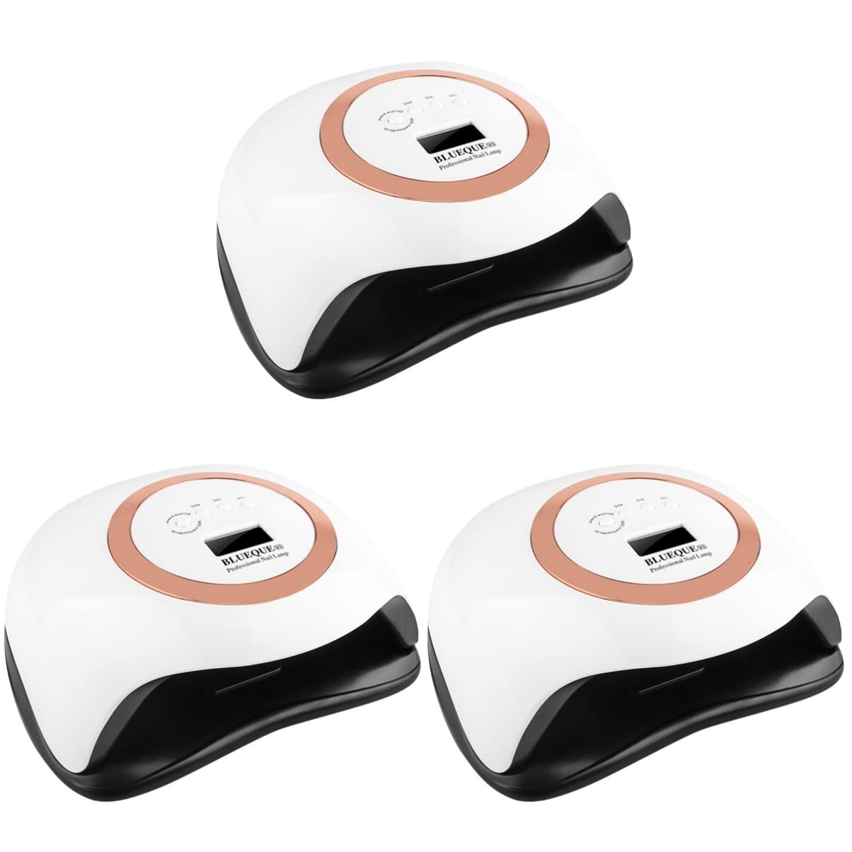 3PCS 42-in-1 LED Nail Lamp with LCD Display, Timer & Sensor - Professional UV/LED Gel Nail Dryer for Manicure & Pedicure | Fast Curing for Gel Polish, Acrylic Nails & Nail Art at Home or Salon