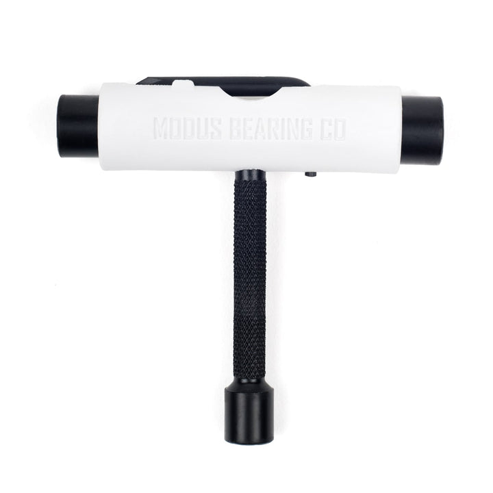 Modus Utility Skate Tool - Professional Skateboard Multi-Tool for Adjusting Trucks & Bearings - Durable & Portable White Skate Tool for Skateboard Maintenance & On-the-Go Repairs