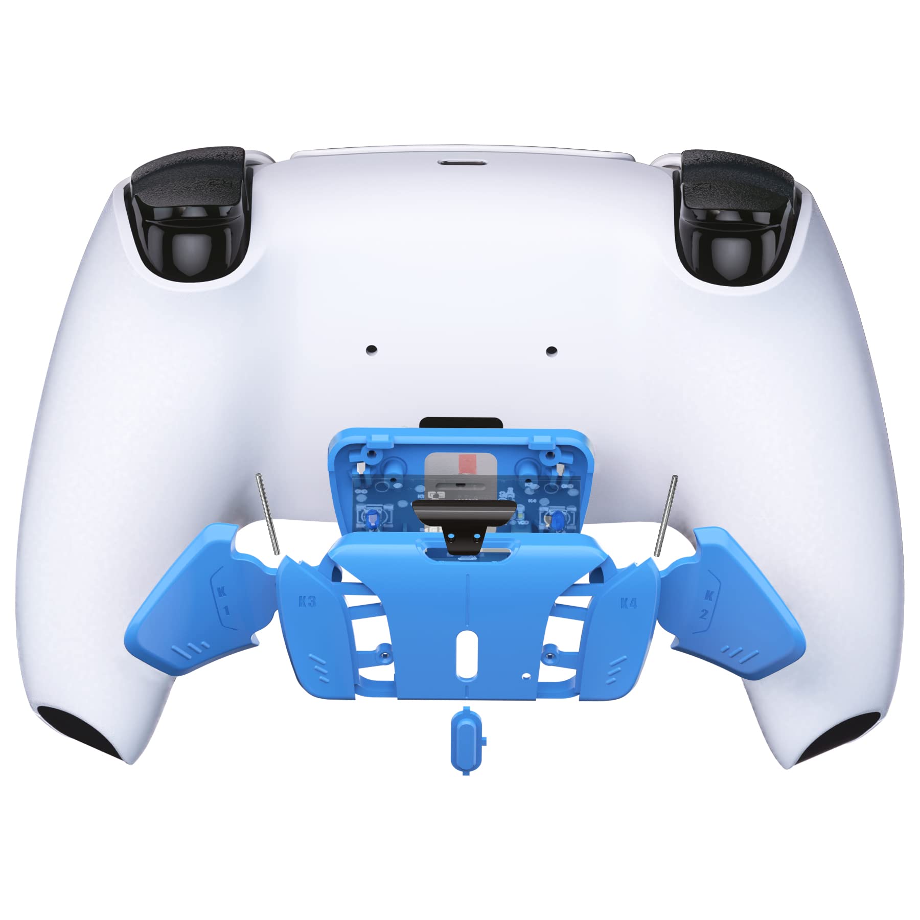 eXtremeRate K1 K2 K3 K4 Back Buttons for PS5 Controller - Replacement Rise4 Remap Kit (Starlight Blue) - No PCB/Cables/Case Included - Perfect for Competitive Gaming & Custom Controller Setup