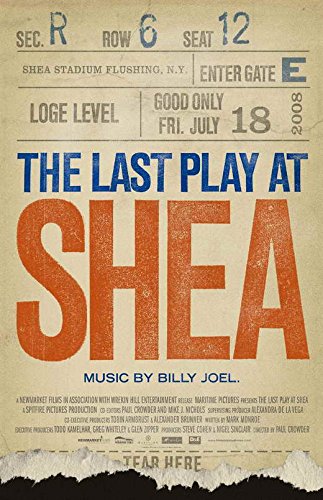 The Last Play at Shea Movie Poster (11x17 Inches - 28x44cm) 2010 Documentary Film - Perfect for Music Lovers & Billy Joel Fans Home Theater Decor
