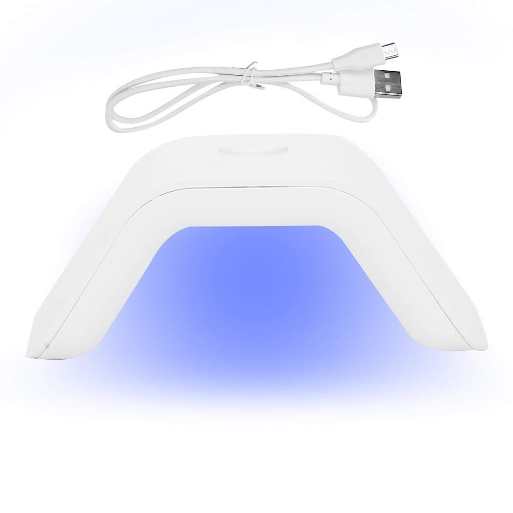 2W Single Finger UV LED Nail Lamp - Mini Manicure Gel Polish Dryer & Curing Light for Nail Art (White) | Perfect for Home Salon, Travel & Professional Nail Care