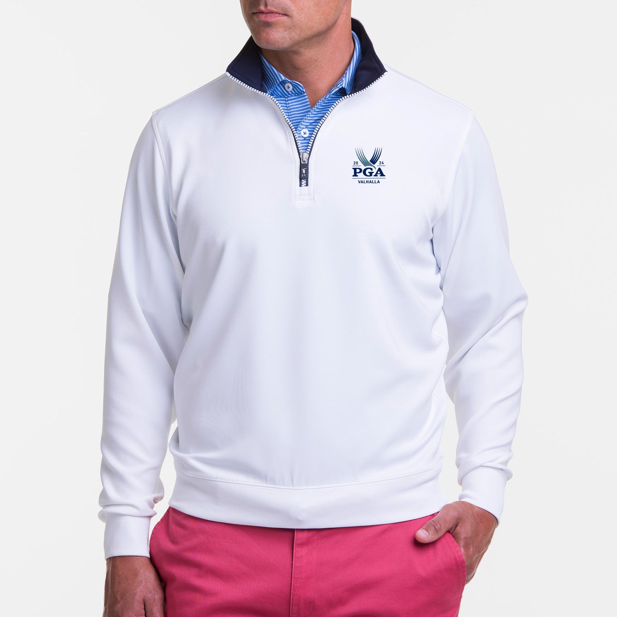 2024 PGA Championship Caves Quarter Zip Pullover - Men's Golf Performance Jacket for Training & Tournaments | Lightweight & Breathable for All-Weather Comfort