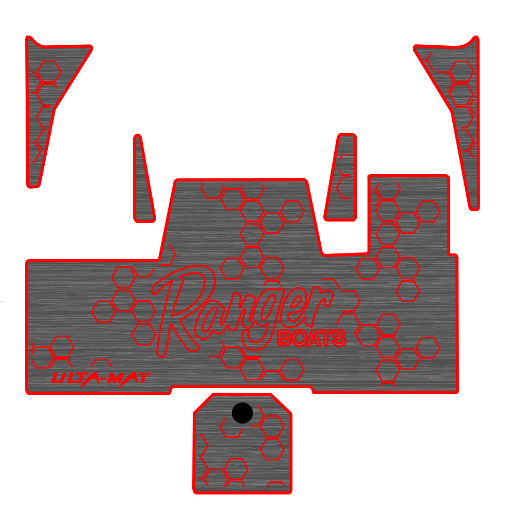 Hennessey Outdoors Ulta Mat Non-Slip Boat Flooring Kit for 2022-2025 Ranger 521R - Perfect for Fishing, Boating & Marine Applications