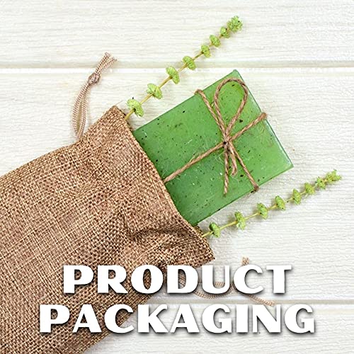 Mandala Crafts Burlap Drawstring Bags - 4X5 Inches Small Rustic Linen Pouches (20-Pack) | Bulk Wedding Favor Bags for Coffee, Candy, Party Gifts & DIY Crafts | Perfect for Bridal Showers, Baby Showers & Holiday Favors