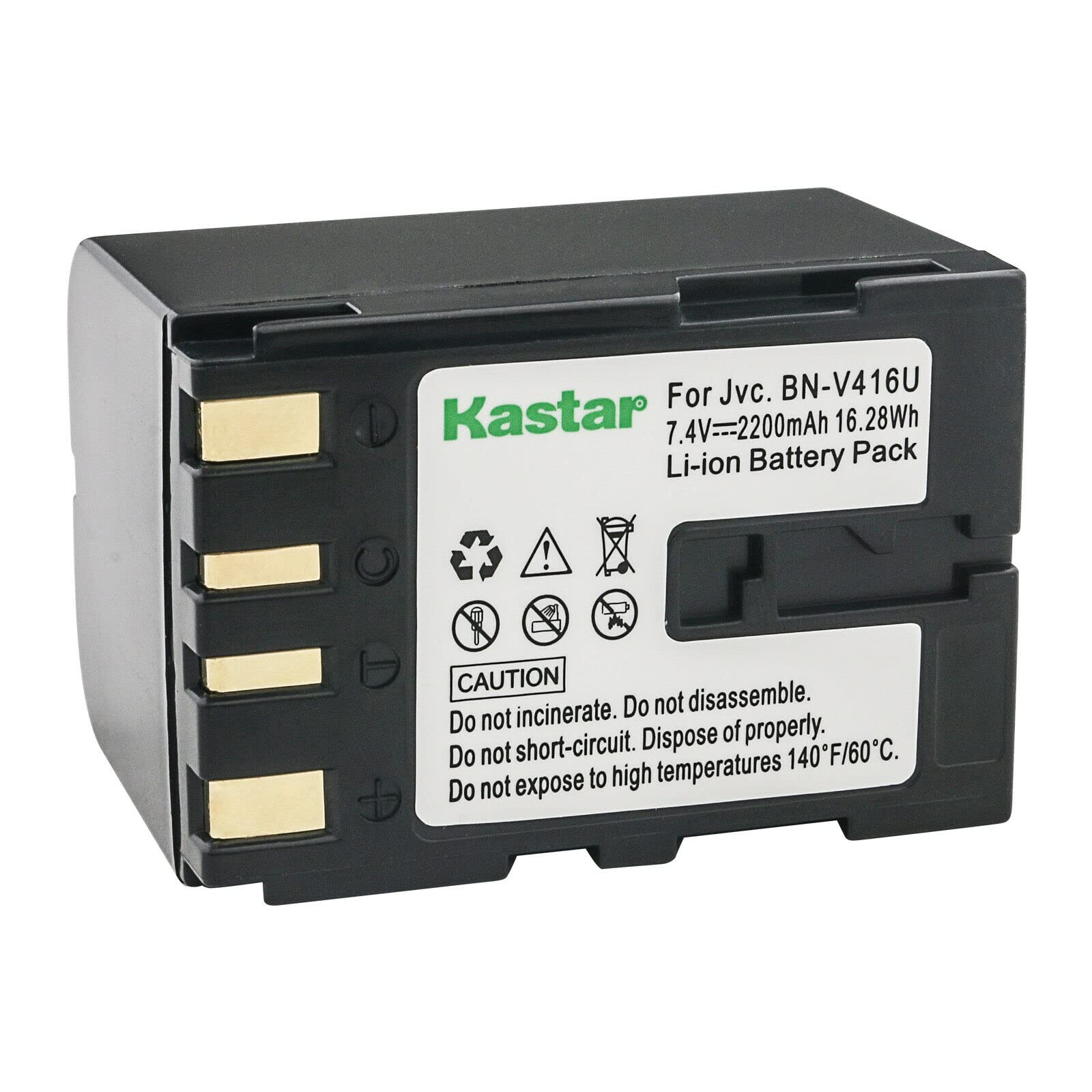 Kastar BN-V416 Replacement Battery for JVC GR-D72 GR-D73 GR-D74 GR-D90 GR-D91 GR-D92 GR-D93 GR-D94 Cameras - Compatible with Multiple JVC Camcorder Models - Perfect for Travel Vlogging and Home Video Recording