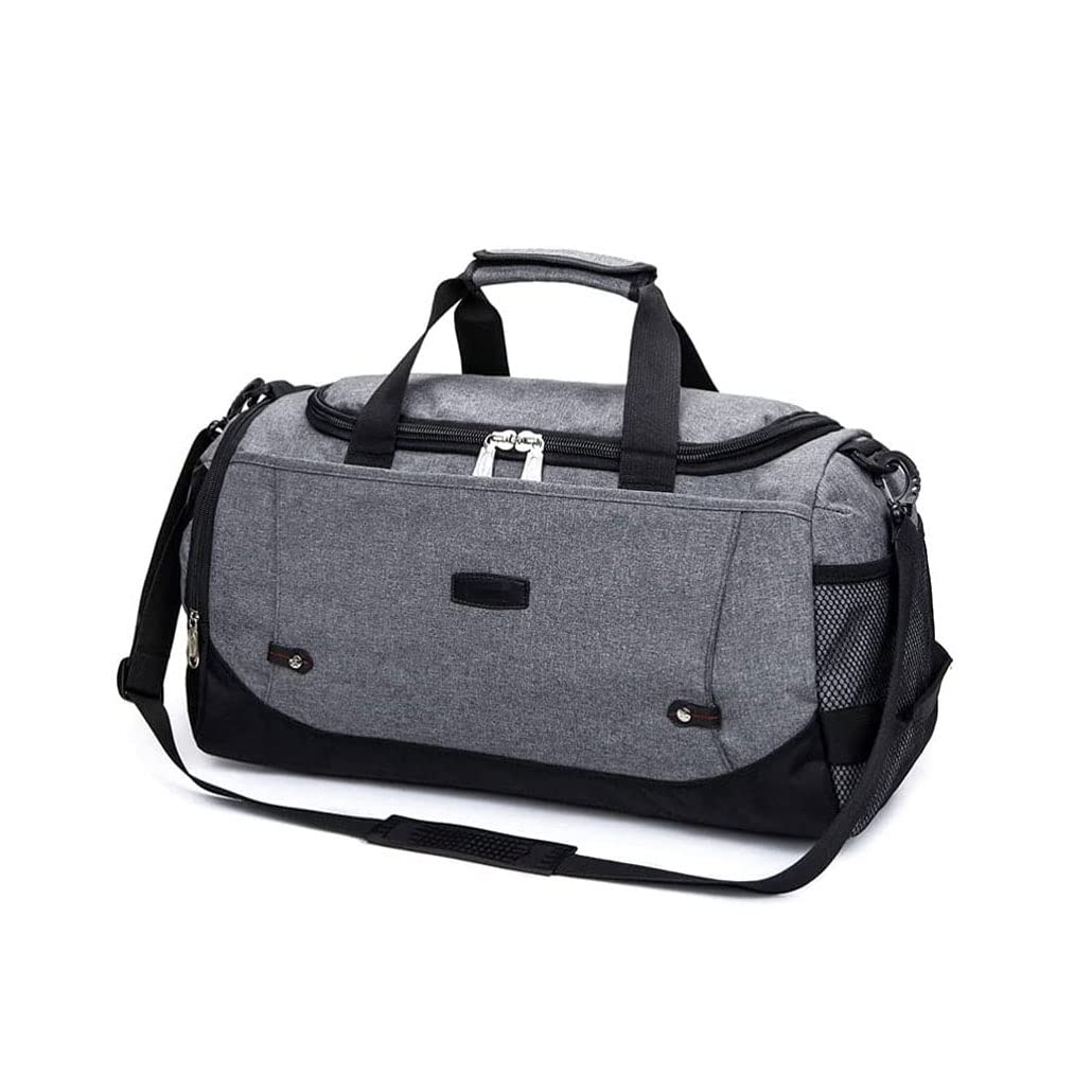 WXLBHD Waterproof Gym Duffle Bag for Men & Women - Large Sports Travel Duffel Bag for Workout, Weekend Trips & Overnight Stay - Durable Black Sports Bag for Fitness, Travel & Outdoor Activities