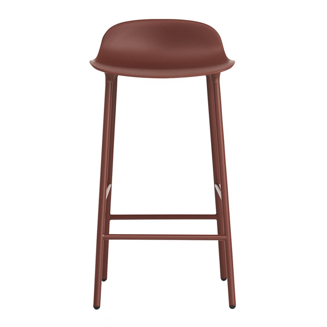 Modern Metal Leg Form Counter Stool - Bar Stool for Kitchen Island, Breakfast Nook & Home Decor