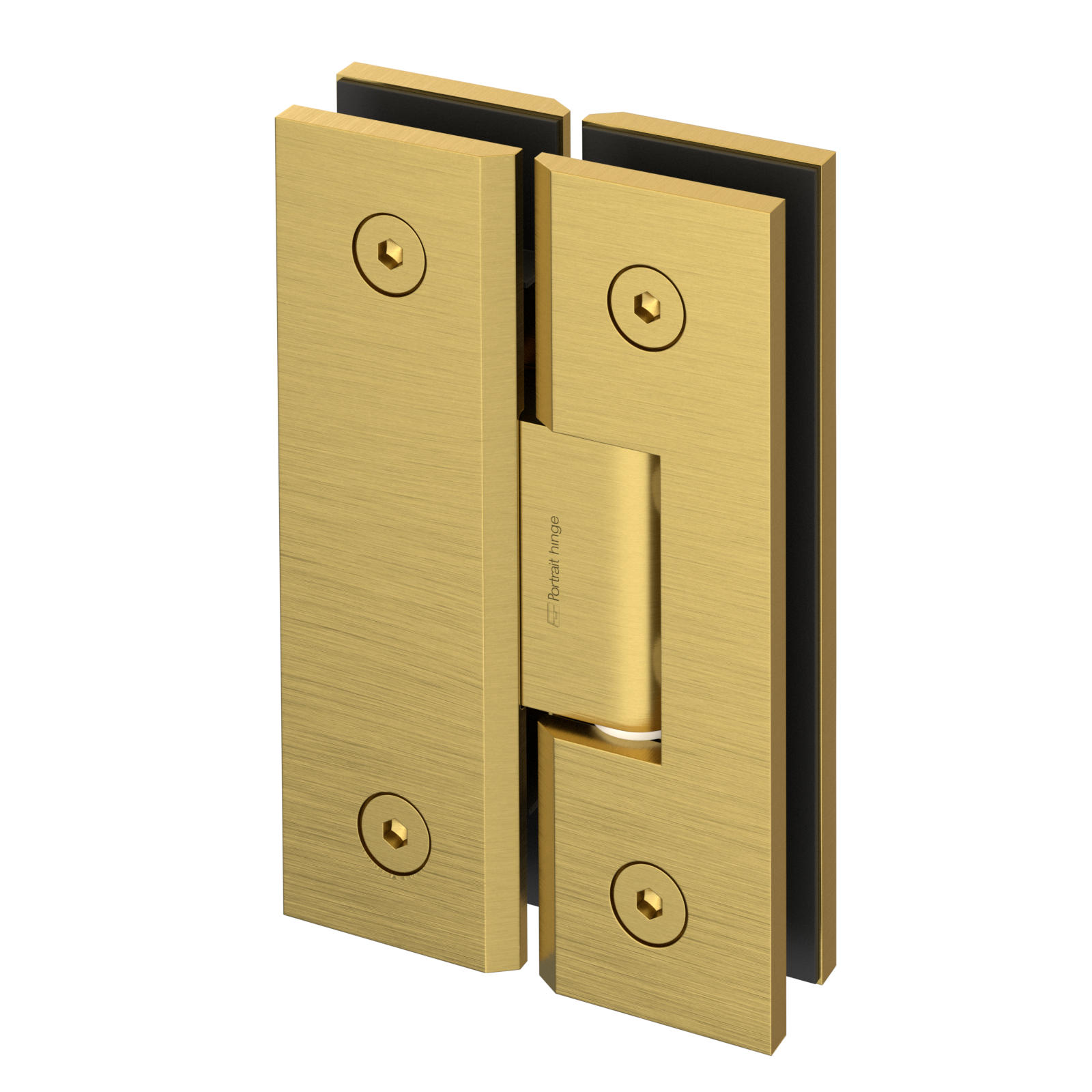 10mm Brushed Brass Glass to Glass Shower Screen Hinge - Durable & Elegant Bathroom Hardware for Frameless Shower Doors (Perfect for Modern Bathroom Renovations)