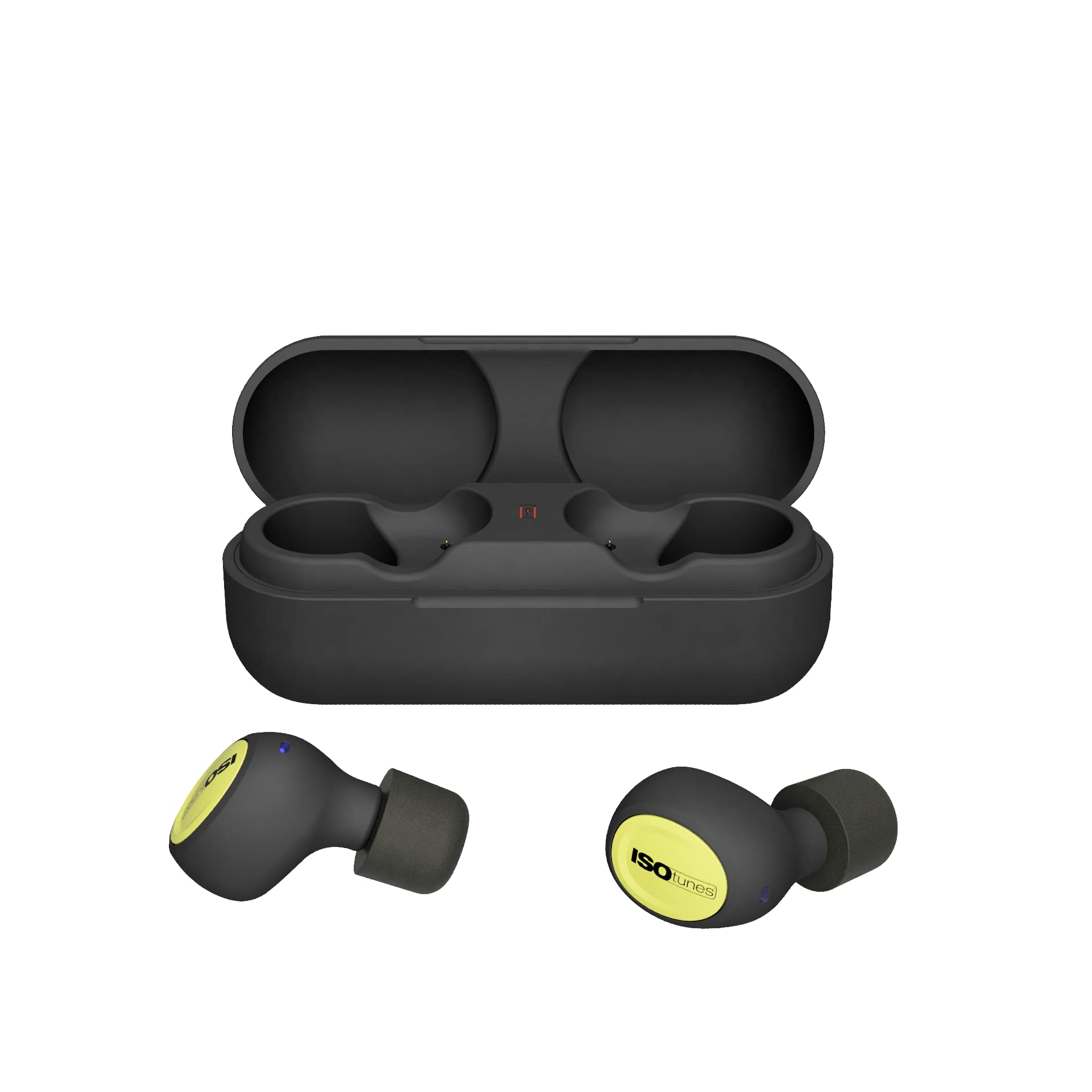 ISOtunes Free 2.0 True Wireless Bluetooth Hearing Protection Earbuds - 25dB NRR Noise Cancelling, OSHA Compliant, 79dB Audio Output for Workplace Safety | Perfect for Construction, Manufacturing & Loud Environments