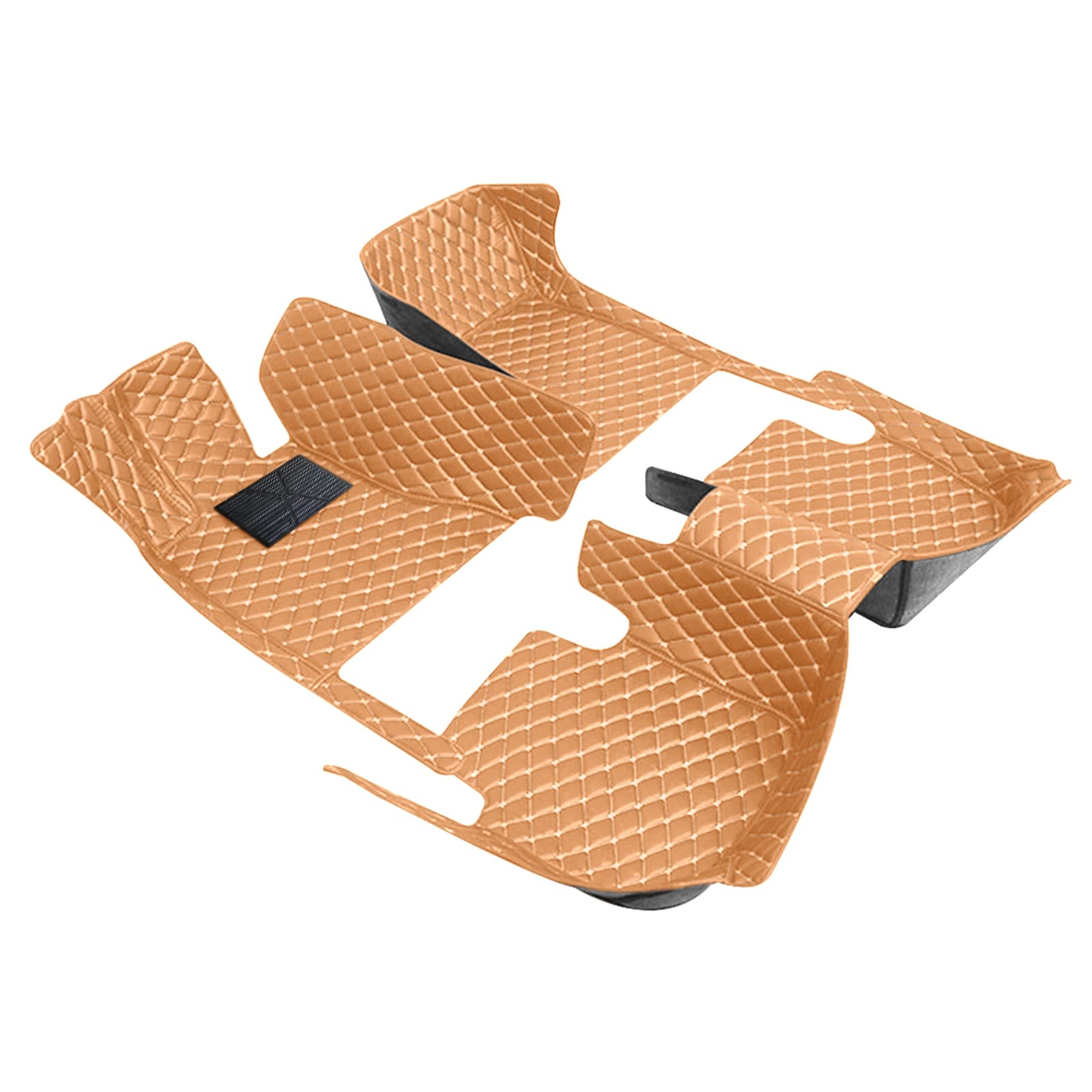 Premium All-Weather Car Floor Mats for Chrysler 200 (2011-2016) - Full Set with Pockets, Luxury Leather Trim & Gold Accents - Perfect for Daily Commutes, Road Trips & Extreme Weather Protection