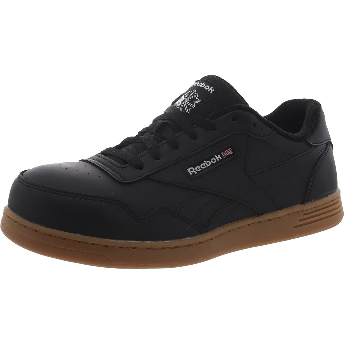 Reebok Women's RB115 Club MEMT Work Construction Safety Shoes - Brown - Slip Resistant & Comfortable for Construction, Warehouse & Industrial Work