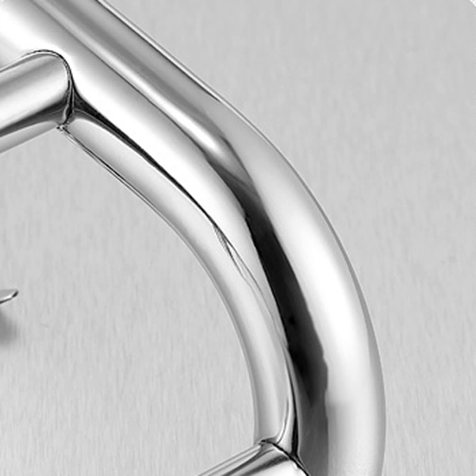 Stainless Steel Double-Layer Punch-Free Bathroom Towel Bar - 50cm Bathroom Hardware Accessories for Modern Home & Hotel Use