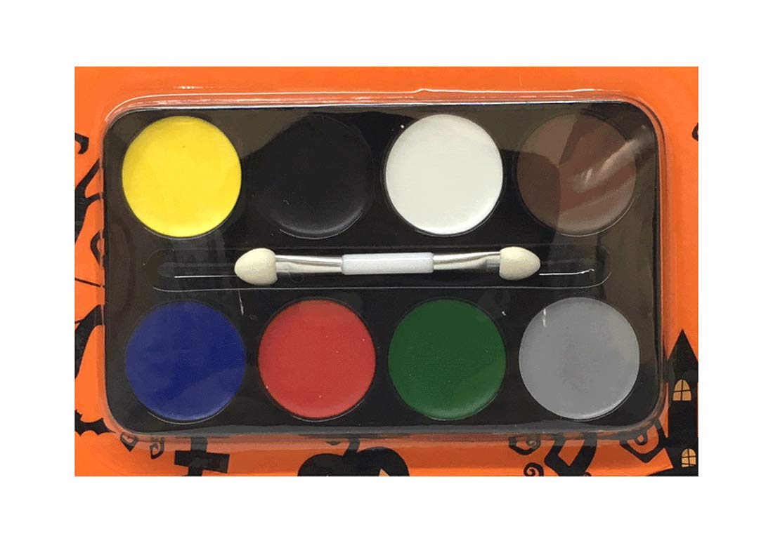 Halloween Face Paint Kit for Kids - 8 Vibrant Water-Based Colors, Non-Toxic & Easy Wash Off - Perfect for Halloween Parties, Costume Makeup & School Events