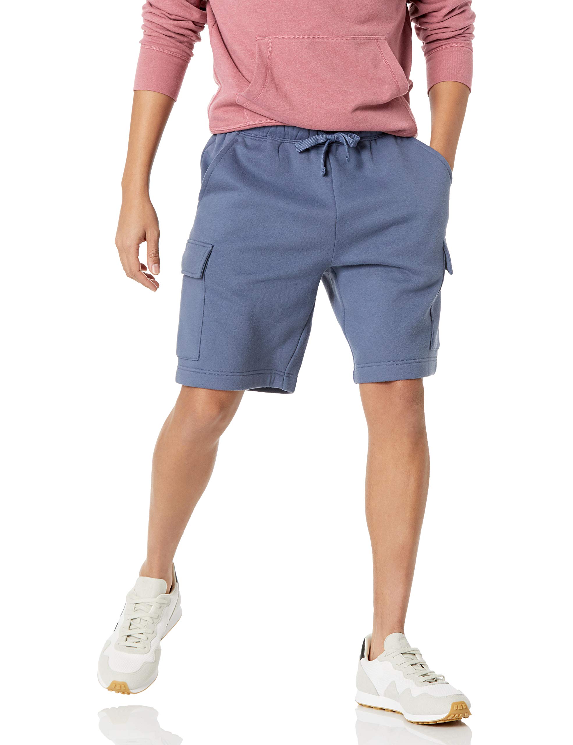 Amazon Essentials Men's Fleece Cargo Shorts - Comfortable Stretch Fit with Multiple Pockets | Perfect for Hiking, Travel & Casual Wear