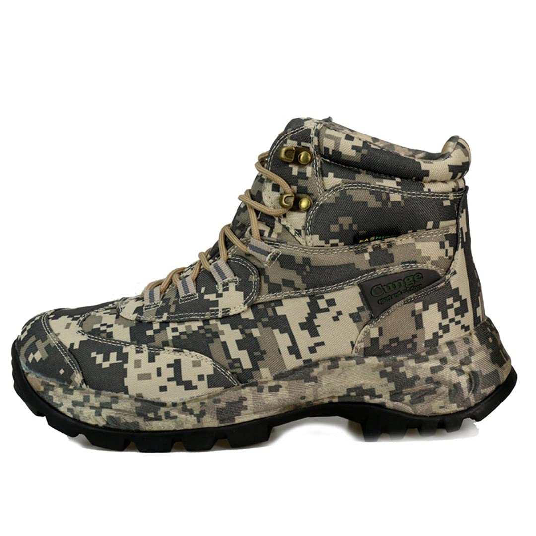 Danoensit Men's Waterproof Hiking Shoes - Lightweight Outdoor Sneakers for Trekking, Climbing & Military Use | Camouflage Nylon Boots for Camping, Backpacking & Trail Running