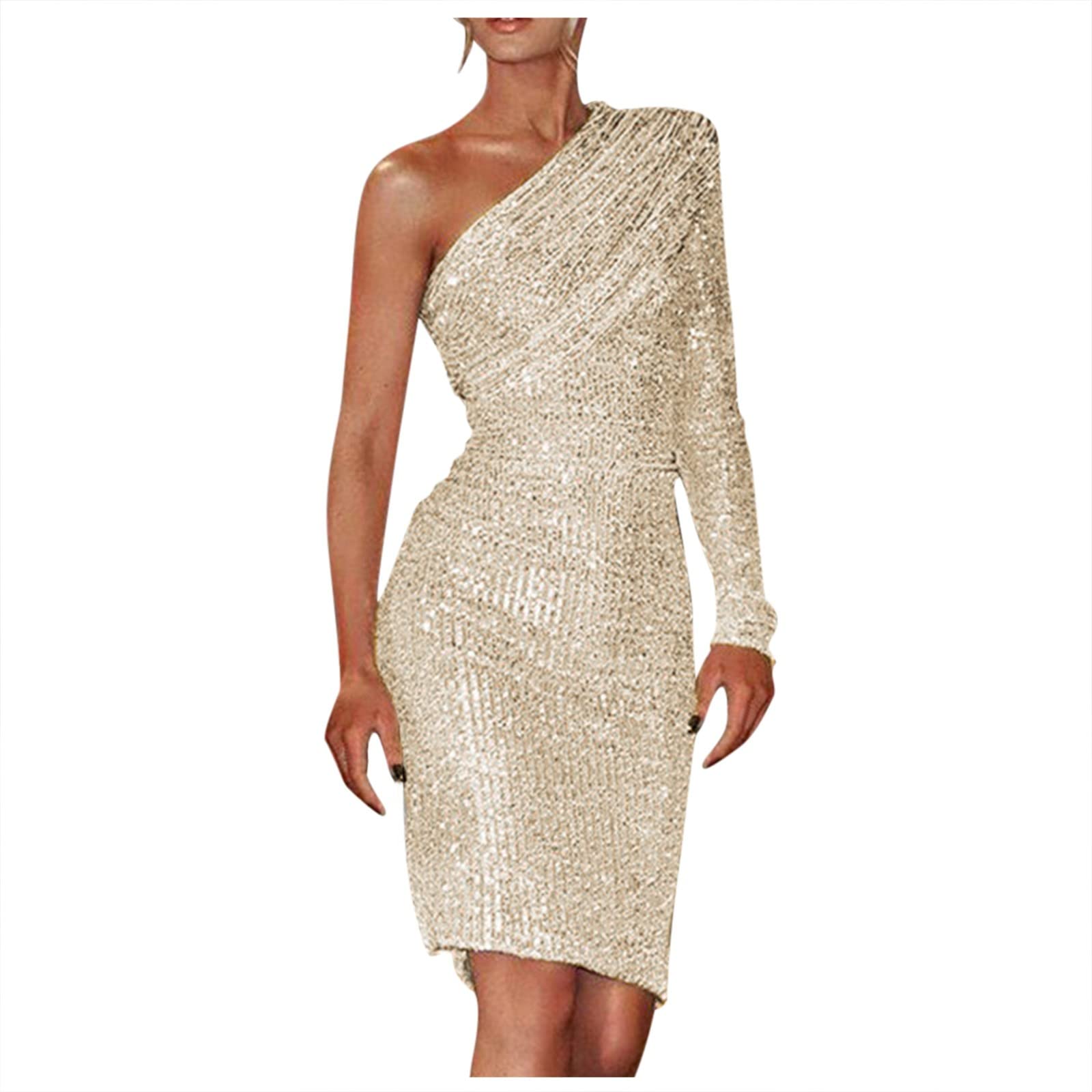 Sexy Cold Shoulder Sequin Long Dress for Women - Ruched Skinny Maxi Dress Plus Size, Perfect for Evening Parties, Prom, and Special Occasions