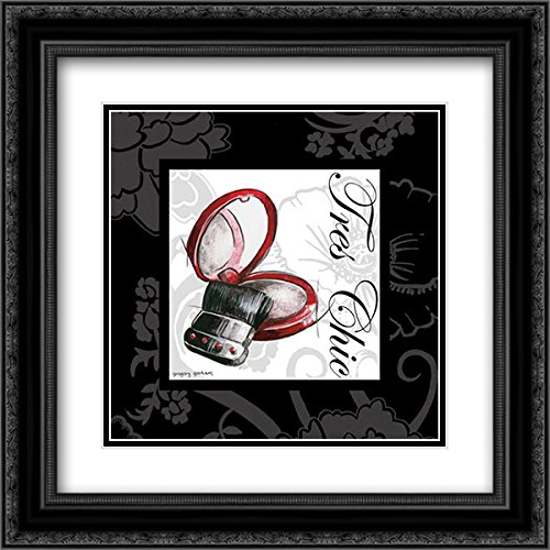 Gorham Gregory 15x15 Black Ornate Framed Double Matted Museum Art Print - Makeup Bag II Wall Decor | Perfect for Living Room, Bedroom & Office Decoration