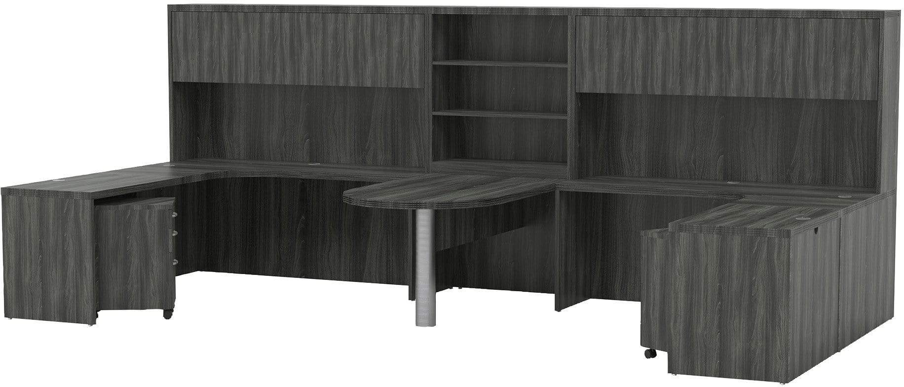 Safco Mayline Aberdeen Office Desk Set [AT17] - Modern Workstation for Home & Office - Perfect for Professionals, Students & Remote Workers