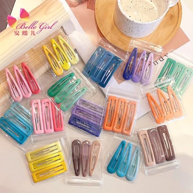 Radhya Matte Tic Tac Hair Clips for Women & Girls - 12-Piece Set (4 Packs) - Multicolor Hair Accessories - Valentine's Day Gift for Girlfriend, Wife - Perfect for School, Work, Parties & Everyday Styling
