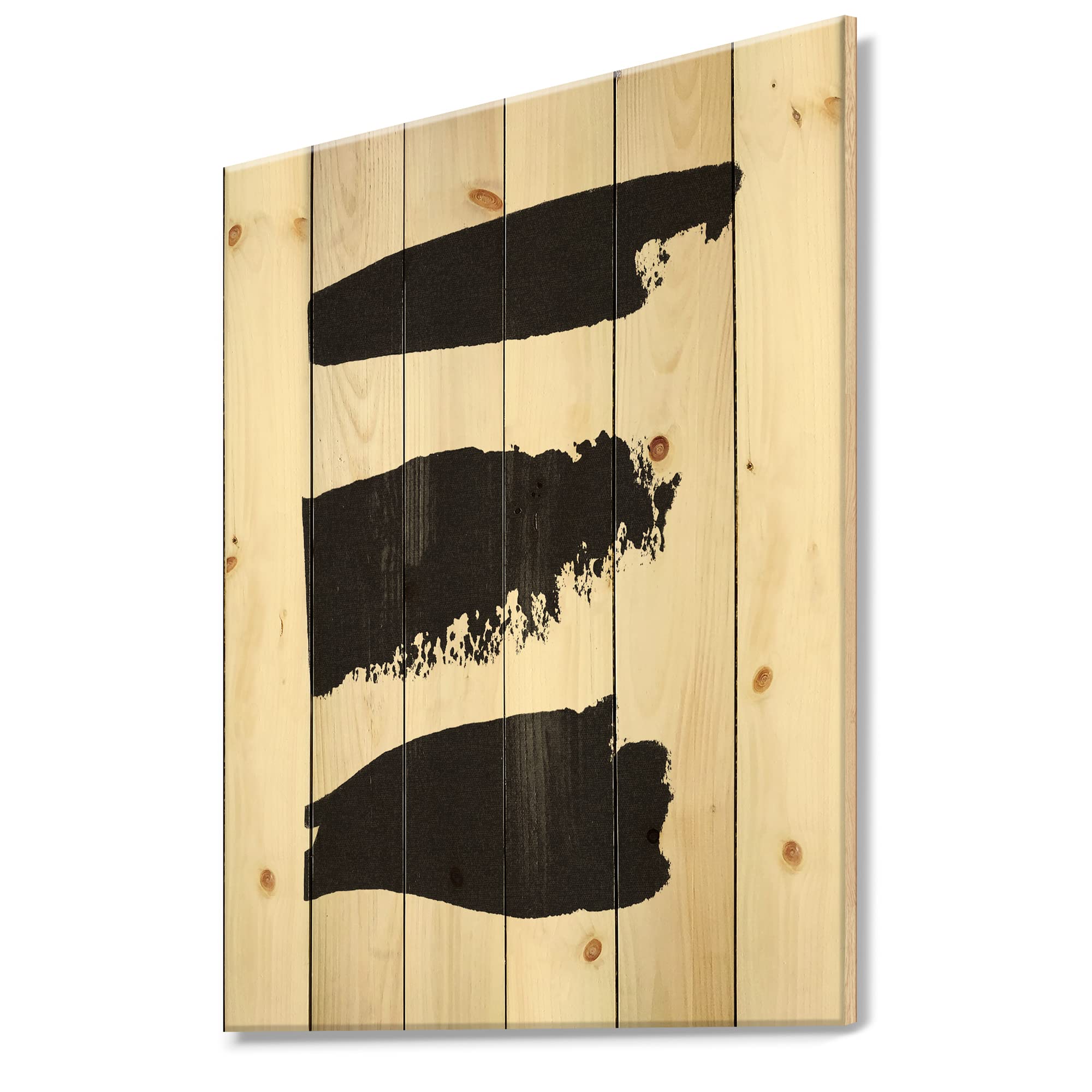 Mid-Century Modern Black and White Geometric Wood Wall Art - Large Abstract Pine Wood Wall Panels for Home & Office Decor | Perfect for Living Room, Bedroom, or Workspace