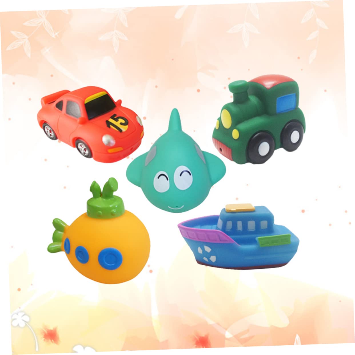 UPKOCH 15 Pcs Bathtime Toys for Kids - Fun Bath Tub Toys Set for Toddlers & Children - Waterproof Floating Bath Toys for Boys & Girls - Perfect for Bathtime Play & Sensory Development