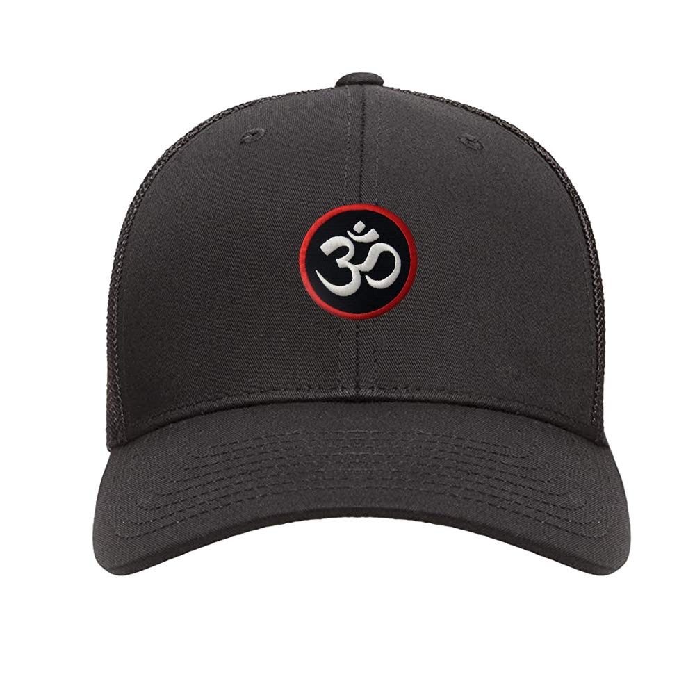 Om Symbol Embroidered Adjustable Snapback Baseball Cap - Buddhist Spiritual Dad Hat for Meditation & Yoga | Unisex Fashion Accessory for Men & Women