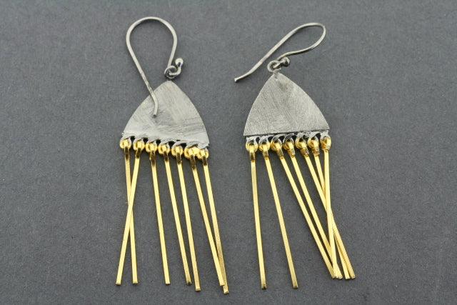 Elegant Gold Plated & Oxidized Medusoz Earrings - Perfect for Parties, Weddings, and Everyday Wear