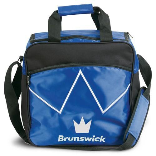 Brunswick Blitz Single Tote Blue Bowling Bag - Lightweight Durable Bowling Accessory for Men & Women - Perfect for League Play, Tournaments & Practice Sessions