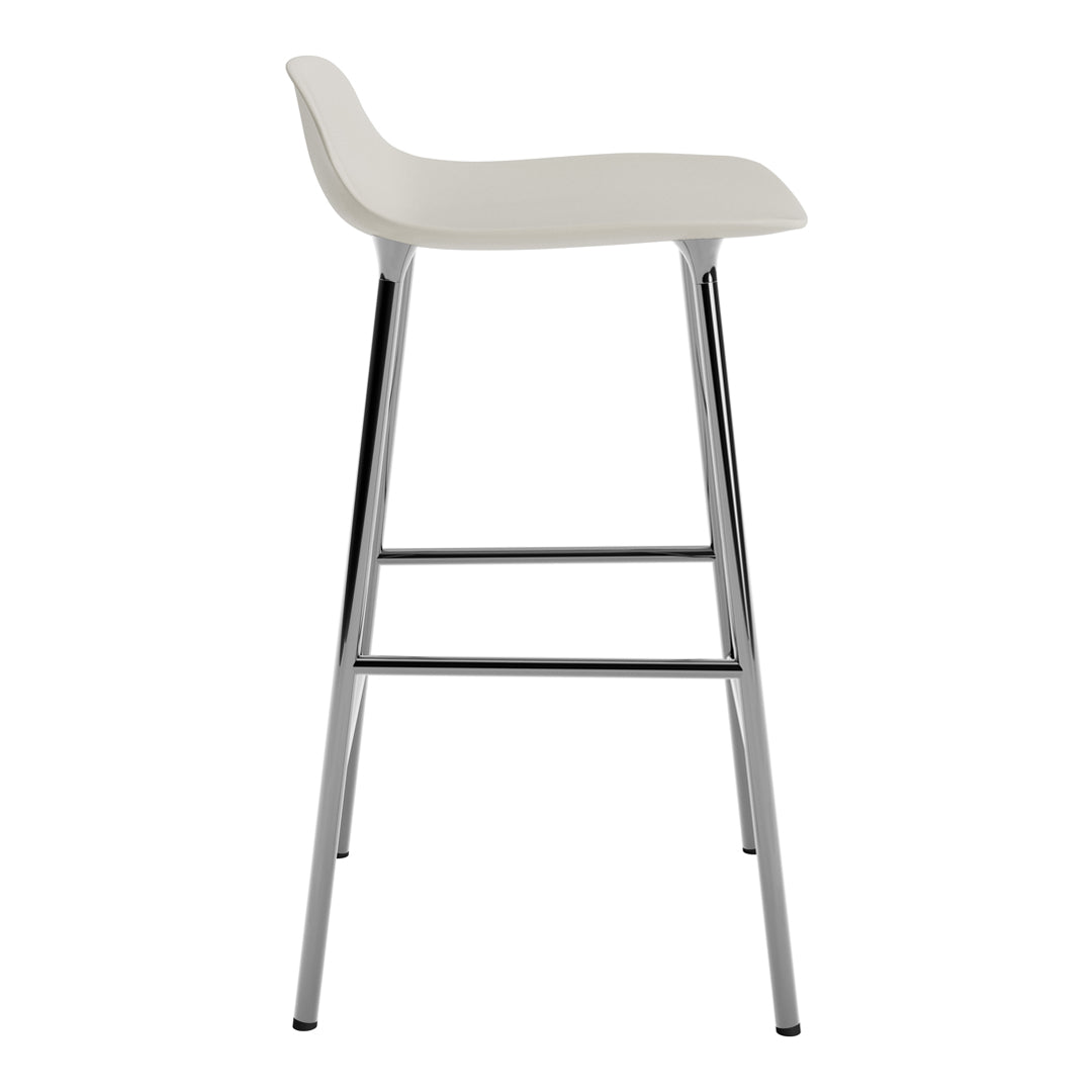 Modern Metal Leg Form Counter Stool - Bar Stool for Kitchen Island, Breakfast Nook & Home Decor - Adjustable Height Contemporary Dining Stool