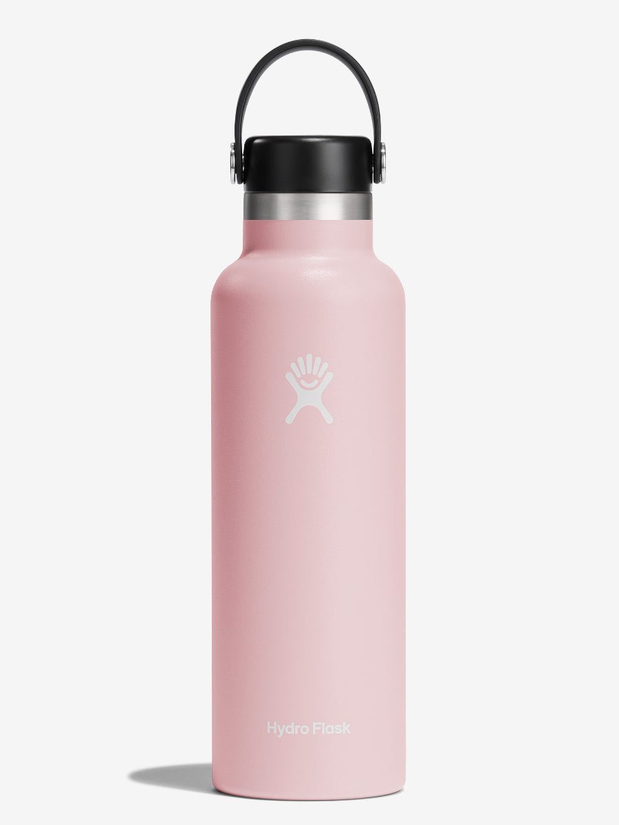 Hydro Flask 621ml (21oz) Standard Mouth Water Bottle with Flex Cap - Trillium Color | Insulated Stainless Steel Vacuum Flask for Hiking, Gym & Outdoor Activities