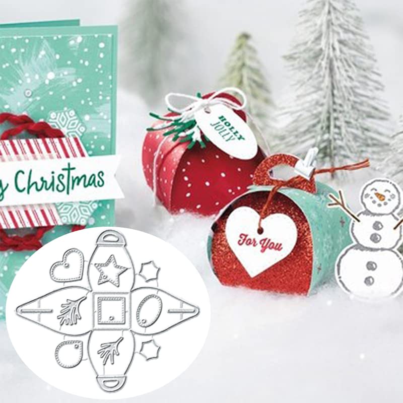 Christmas Metal Die Cuts for DIY Cards & Scrapbooking - Gift Box Decor
