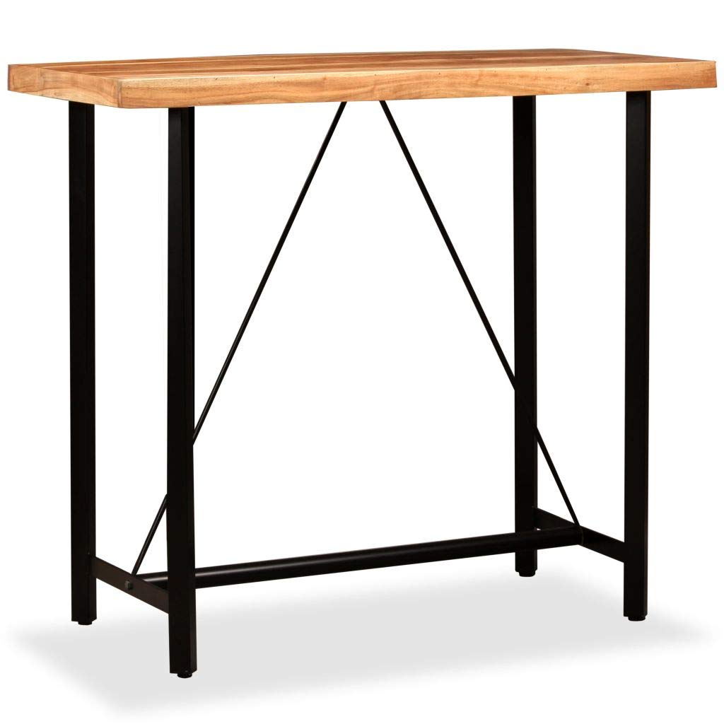 Solid Acacia Wood Bar Table - 47.2
