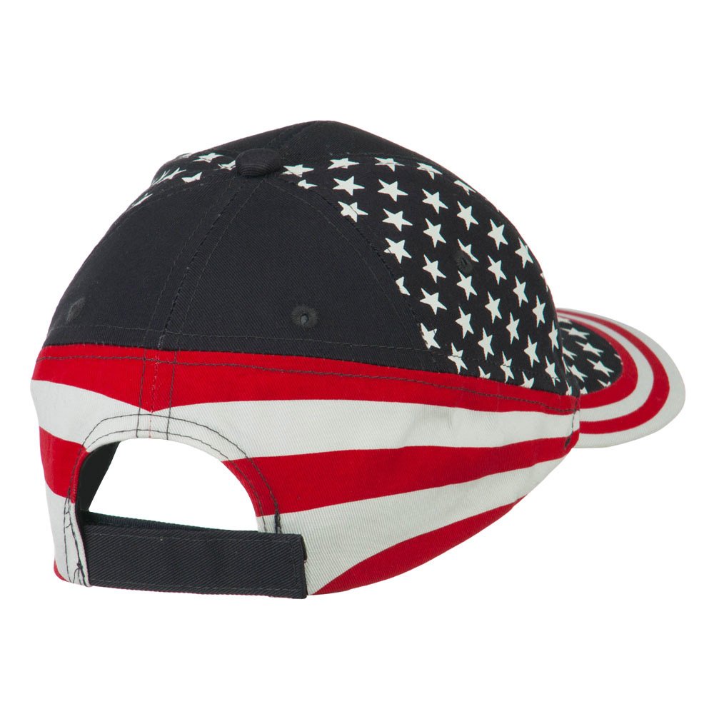 American Flag Cotton Baseball Cap - Patriotic USA Star Design for Men & Women - Perfect for 4th of July, Sports Events & Outdoor Activities