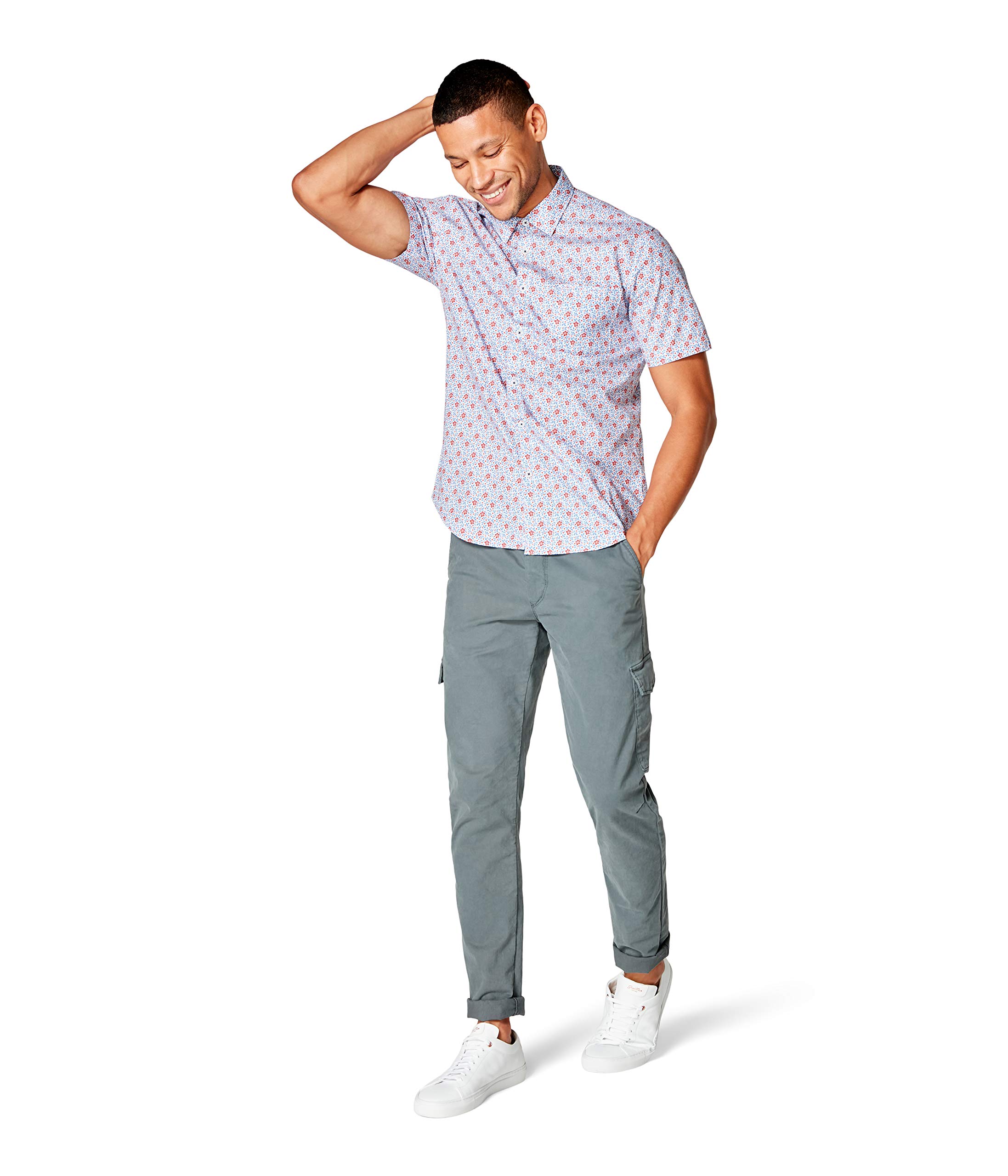 Good Man Brand Men's Woven Button Down Shirt - Casual & Formal Wear for Office, Dating & Business Meetings